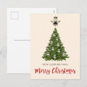 Queen Bee Crown Apiary Beekeeper Zakelijke vakanti Feestdagenkaart (Voorkant / Achterkant)