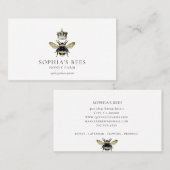 Queen Bee Crown Apiary Honing Producten Visitekaartje (Voorkant / Achterkant)