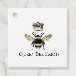 Queen Bee Crown Apiary Imker Boerderij Honing Bedankjes Labels