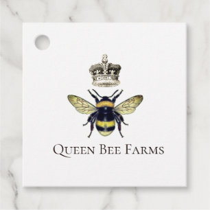 Queen Bee Crown Apiary Imker Boerderij Honing Bedankjes Labels
