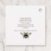 Queen Bee Crown Apiary Imker Boerderij Honing Bedankjes Labels (Achterkant)