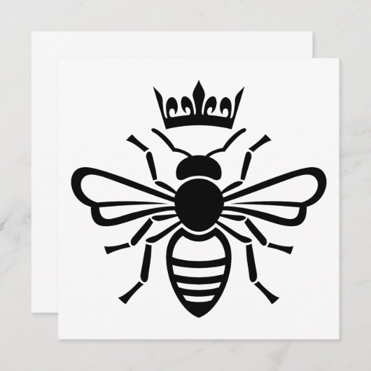 Queen Bee Crown Kaart (Voorkant / Achterkant)