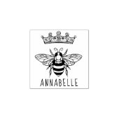 Queen Bee Crown Wood Art Stempel (Afrduk)