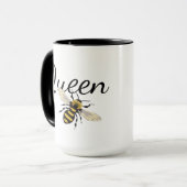 Queen Bee Custom Gift for Wife Vriendin Coffee Mok (Voorkant links)