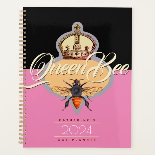 Queen Bee Dagelijkse Agenda Planner (Voorkant)