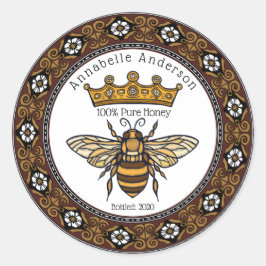 Queen Bee Elegant Lijst Honey Label Personaliseren