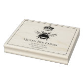 Queen Bee en Crown Apiary Boerderij of Candlemaker Rubberstempel (Stempel)