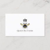 Queen Bee en Crown Boerderij bijenteelt bijenstal Visitekaartje (Voorkant)