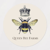 Queen Bee en Crown Product Labels (Design 2)