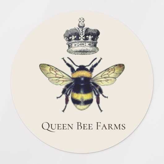 Queen Bee en Crown Product Labels (Design 2)