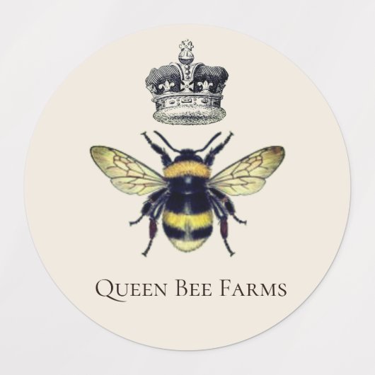Queen Bee en Crown Product Labels (Design 1)