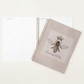 Queen Bee en Crown Script Handtekening Planner (Display)