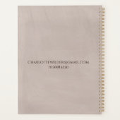 Queen Bee en Crown Script Handtekening Planner (Achterkant)