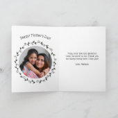  Queen Bee en Royal Crown Moederdag Foto Feestdagen Kaart (Binnen)