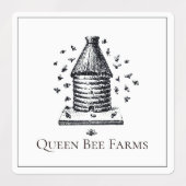 Queen Bee Farms Bijenstal Imkerij Labels (Design 1)