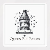 Queen Bee Farms Bijenstal Imkerij Labels (Design 2)