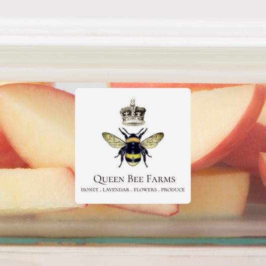 Queen Bee Farms Imkerhoningproducten Labels (Aangebracht)