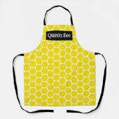 Queen Bee geel Schort (Voorkant)