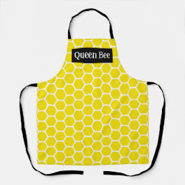 Queen Bee geel Schort