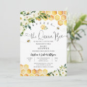 Queen Bee Genderneutraal Mama to Bee Baby shower Kaart (Staand voorkant)