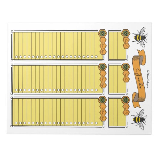 Queen Bee Goal Planner Custom Notitieblok (Voorkant)