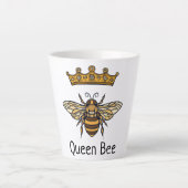 Queen Bee Gold Crown Latte Mok (Voorkant)