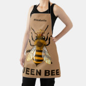 Queen Bee Gold Crown Long Apron Schort (Insitu)