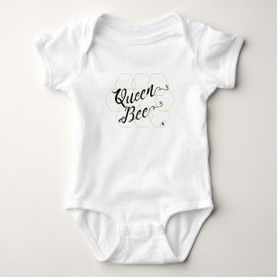 "Queen Bee" Gold Hexies & Bee Romper