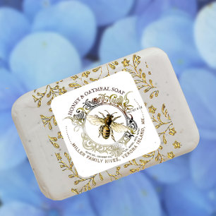 Queen Bee Gold  Lijst Honey Soap Label