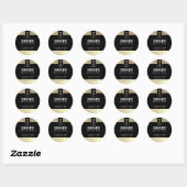 Queen bee goud minimalistische honing ronde sticker (Vel)