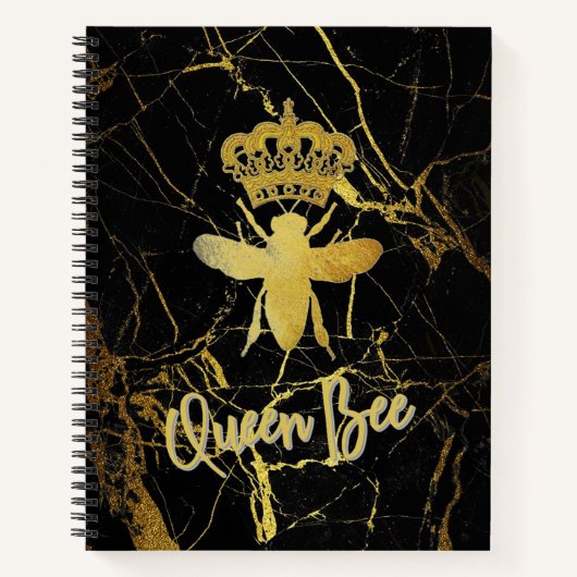 QUEEN BEE Graph Paper Spiral notebook Notitieboek (Voorkant)