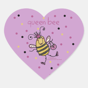 Queen Bee Hart Sticker