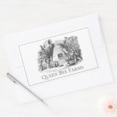 Queen Bee Hive Tuin Promotie Rechthoekige Sticker (Envelop)