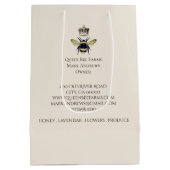 Queen Bee Honey Boerderij en producten Medium Cadeauzakje (Achterkant)