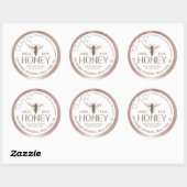 Queen Bee Honey Jar Label Lokale Raw Hand gebottel (Vel)