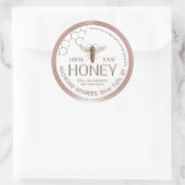 Queen Bee Honey Jar Label Lokale Raw Hand gebottel (Tas)