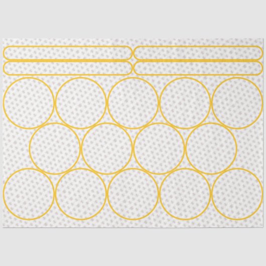 Queen Bee Honey Jar Lid Topper Tissuepapier (Voorkant)