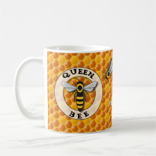 Queen Bee Honeycomb Koffiemok