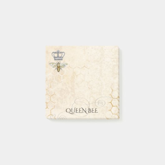 Queen Bee Honingraat Bijenkorf Post-it® Notes (Voorkant)