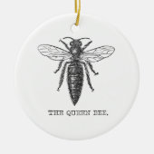 Queen Bee Illustration Bug Insect Keramisch Ornament (Voorkant)