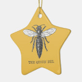 Queen Bee Illustration Bug Insect Keramisch Ornament (Links)