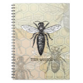 Queen Bee Illustration Bug Insect Notitieboek (Voorkant)