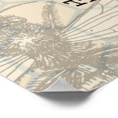 Queen Bee Illustration Bug Insect Poster (Hoek)