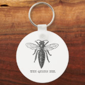 Queen Bee Illustration Bug Insect Sleutelhanger (Voorkant)