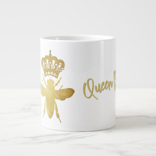 QUEEN BEE Jumbo Extra-large Coffee Mok (Voorkant)