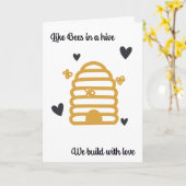 Queen Bee Kaart (Gele Bloem)