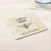 Queen Bee Kartonnen Onderzetters (Schuin)