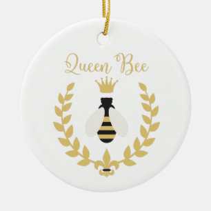 Queen Bee Keramisch Ornament