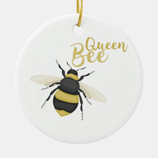Queen Bee Keramisch Ornament (Voorkant)