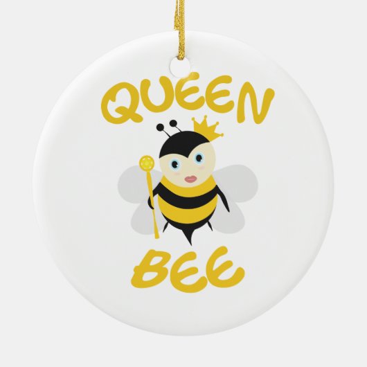 Queen Bee Keramisch Ornament (Achterkant)